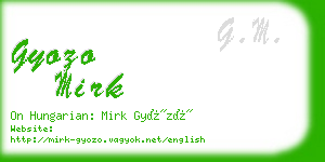 gyozo mirk business card